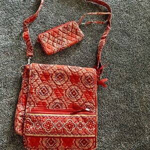 Vera Bradley cross body purse and wallet